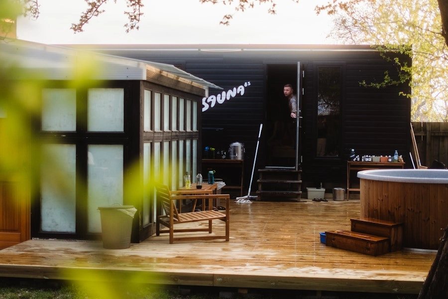 Saunaen hos Sauna85 Amager